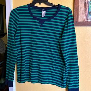 Womens Patagonia Size  Large striped Long Sleeved Shirt